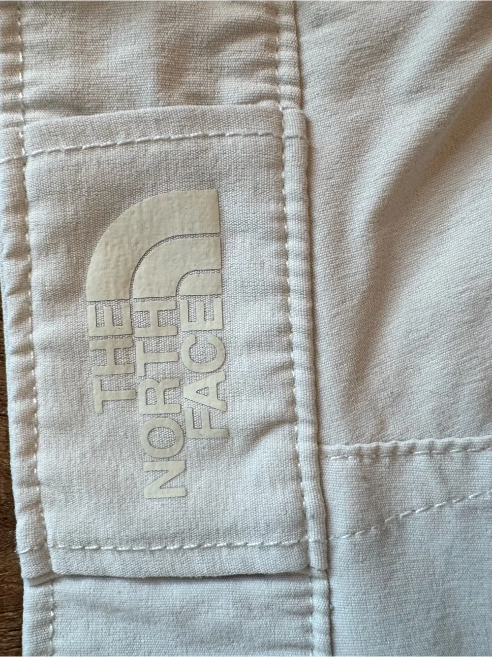 The North Face Men's Cream Flat-Front Shorts